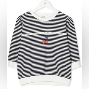 Bonpoint Cherry-Print Striped Girls Sweatshirt